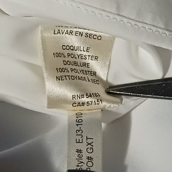 NEW Eliza J Classic Spaghetti-Strap Tulip Dress Foral‎ Ivory/Blue Size 8 - Picture 10 of 14